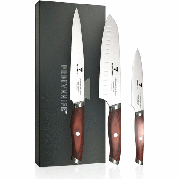PROFYKNIFE PrecisionEdge Ultra Sharp 3 Piece Knife Set