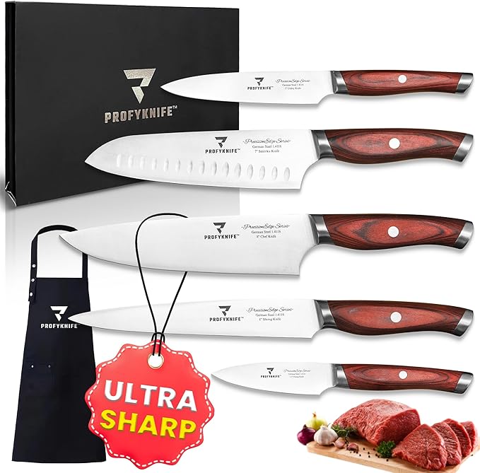 PROFYKNIFE PrecisionEdge Ultra Sharp 5 Piece Knife Set