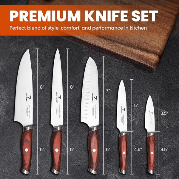 PROFYKNIFE PrecisionEdge Ultra Sharp 5 Piece Knife Set - Image 2