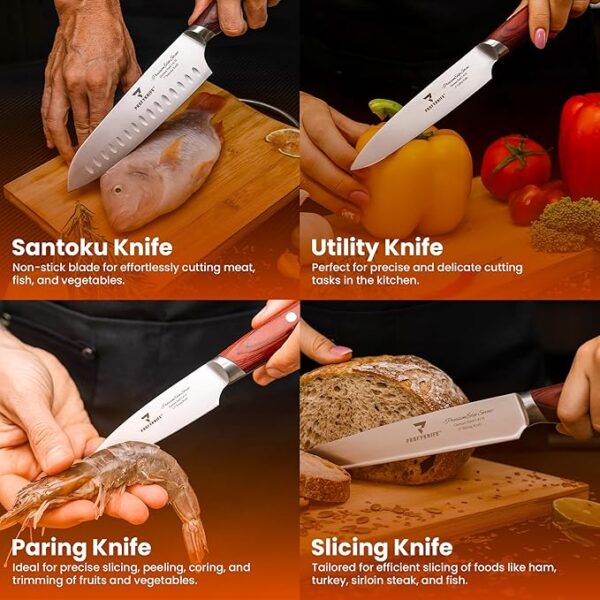 PROFYKNIFE PrecisionEdge Ultra Sharp 5 Piece Knife Set - Image 7